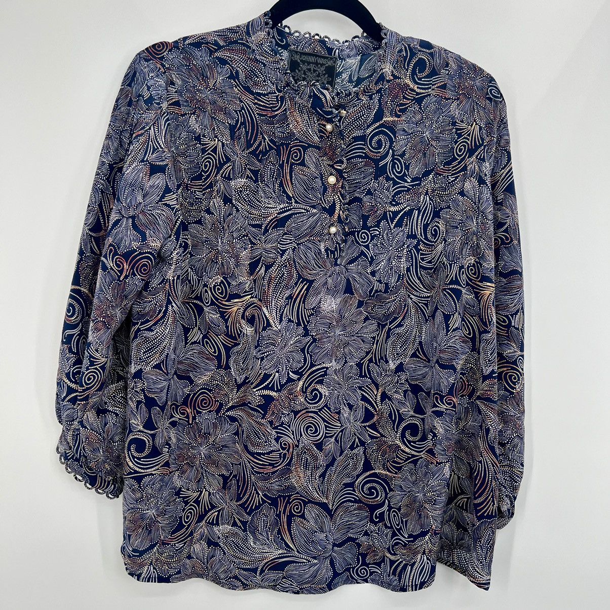Johnny Was Johnny Was Jade Venus Peasant Top Floral Paisley Silk S Size S / US 4 / IT 40 - 4 Thumbnail