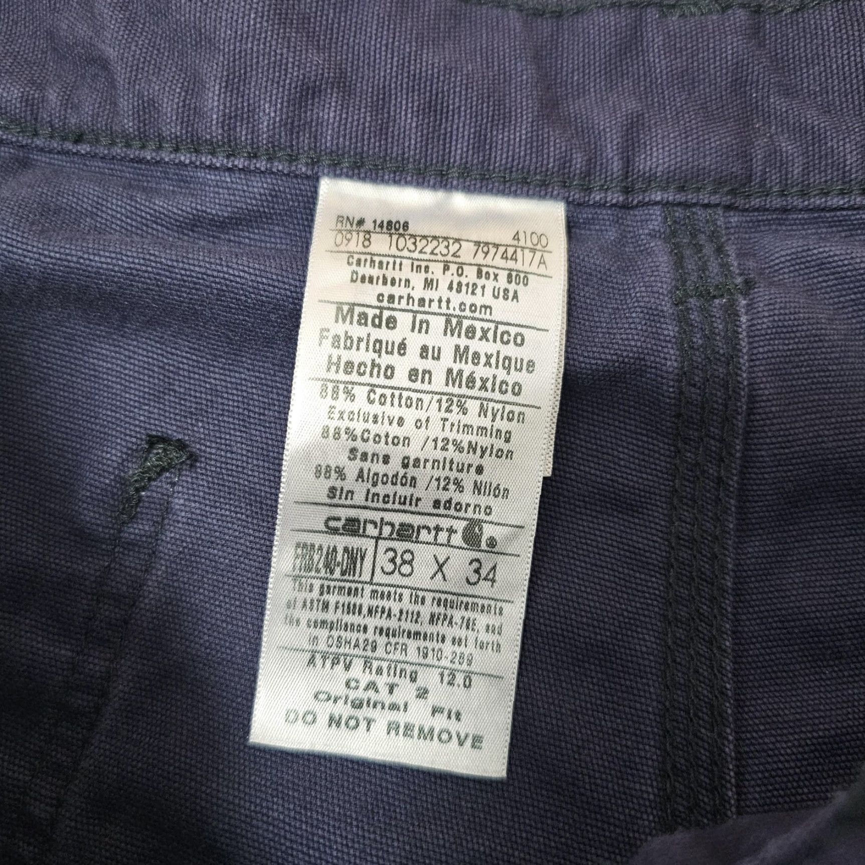 Carhartt VINTAGE Carhartt FR Cargo Pants Mens 38x34 FRB240 Flame Resistant Workwear Size US 36 / EU 52 - 3 Thumbnail