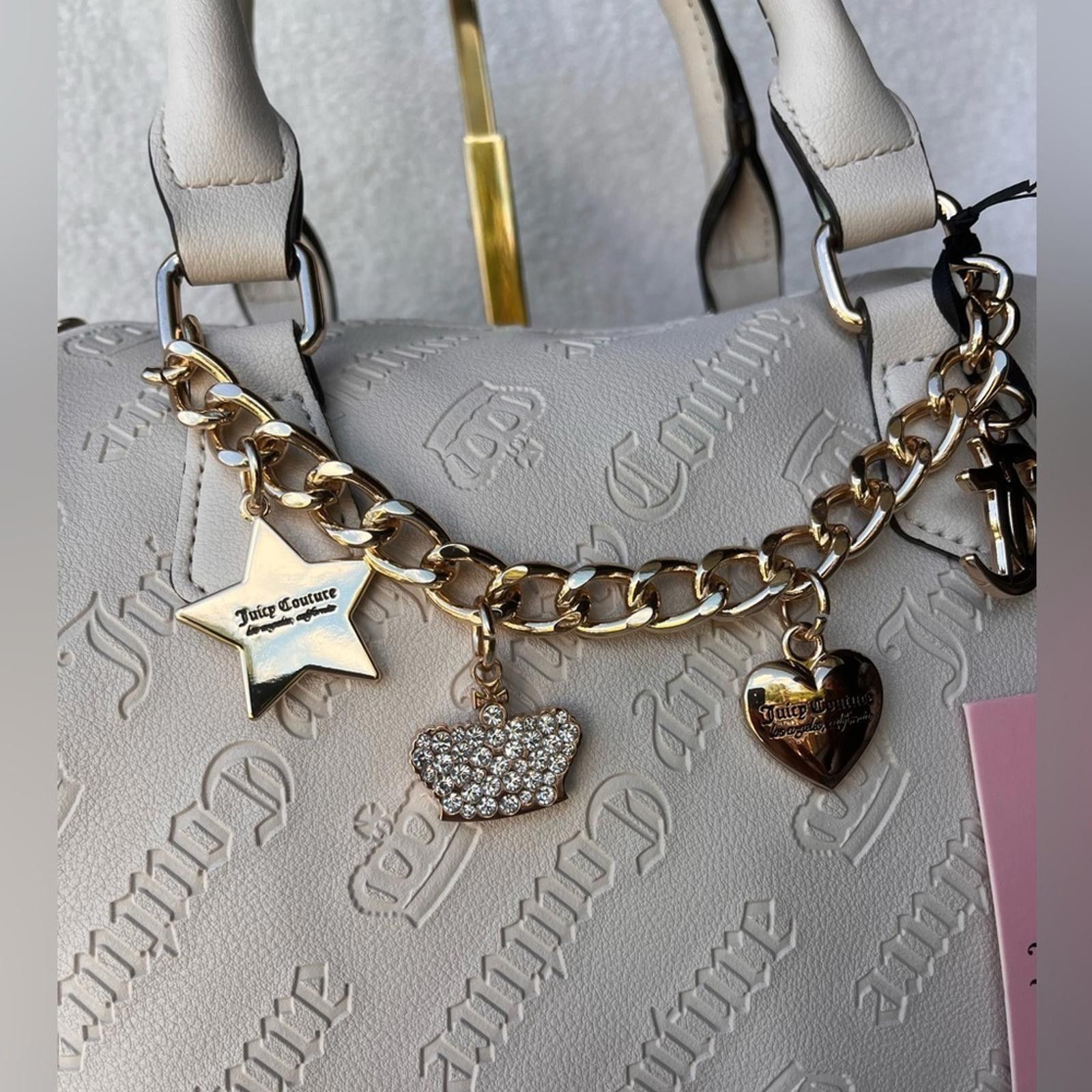 Juicy Couture Jeans Juicy Couture Not Your Babe Satchel With Charms NWT Size ONE SIZE - 2 Thumbnail