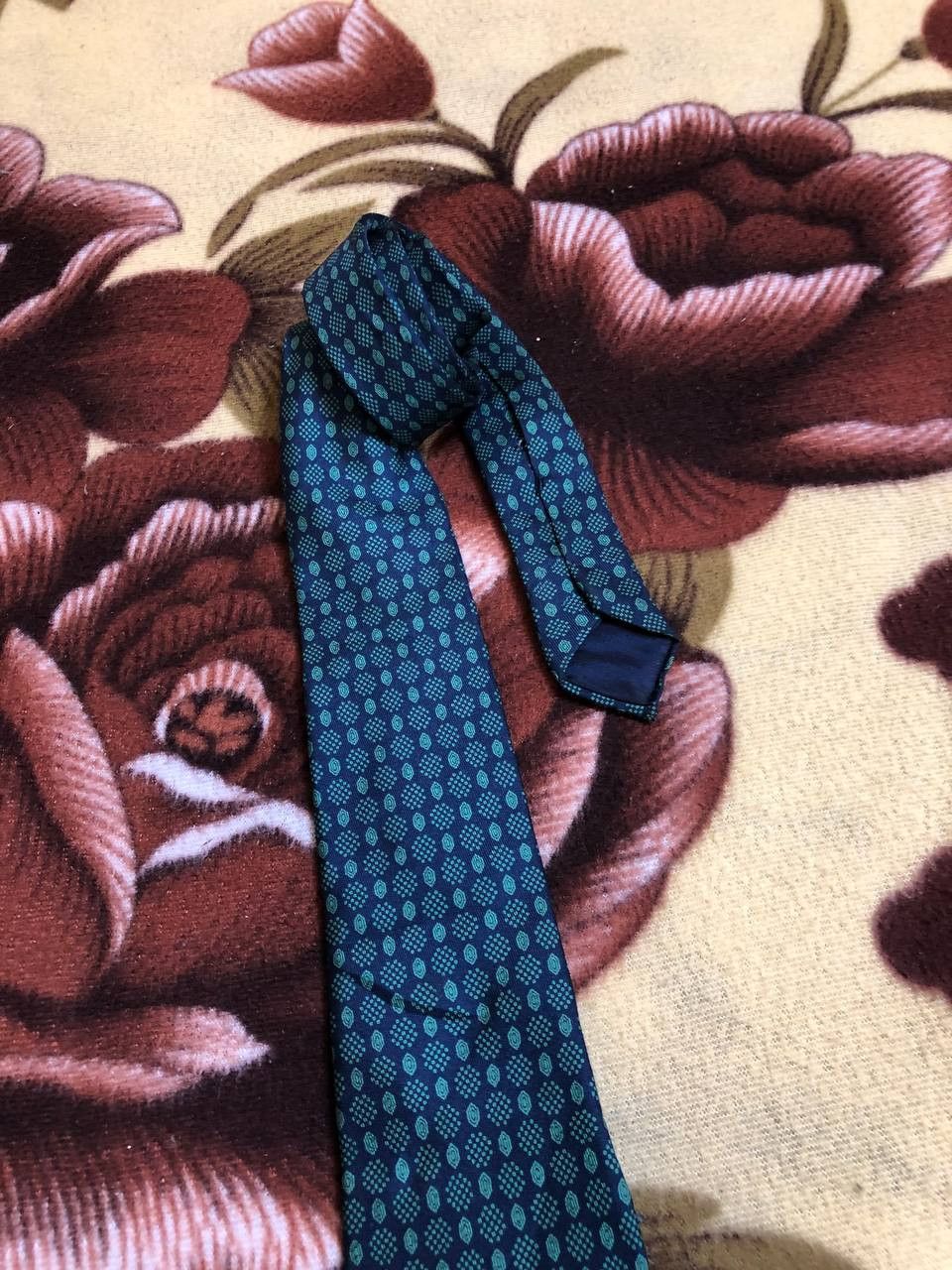 Cerruti 1881 Vintage Cerruti Silk Patterned Tie Size ONE SIZE - 4 Thumbnail