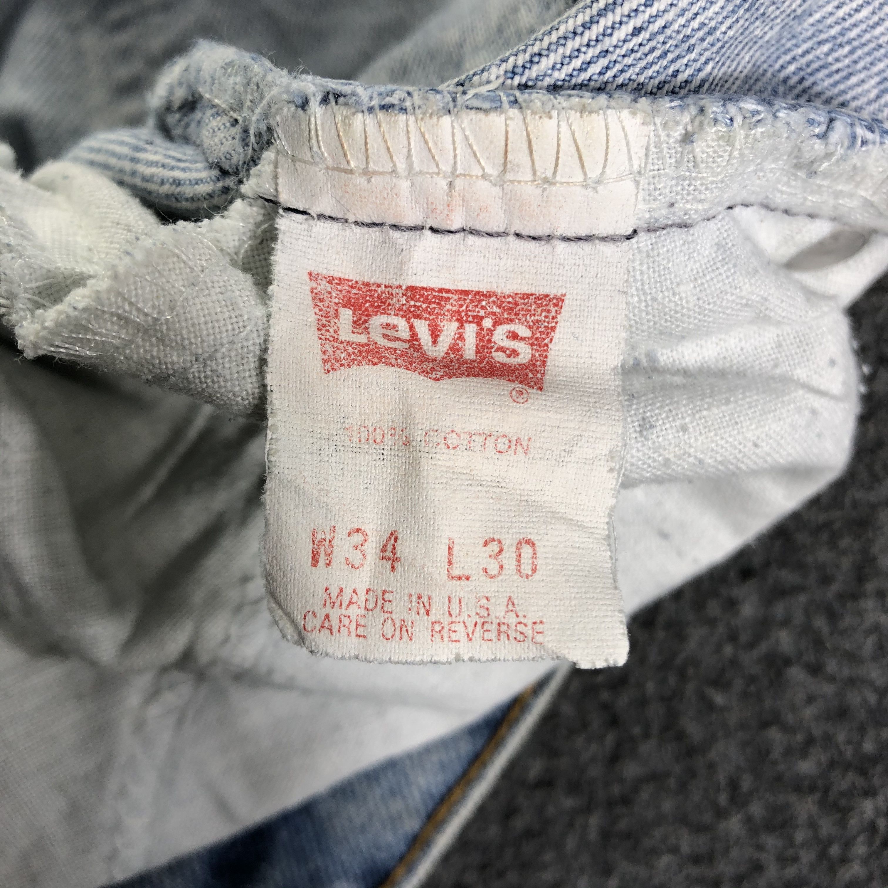Levi's 90s Vintage Light Wash Levis 540 Jeans-J3018 Size US 34 / EU 50 - 11 Thumbnail