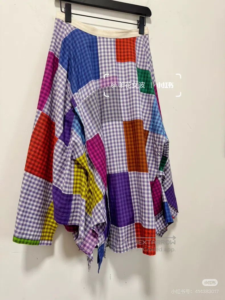 Comme des Garcons Comme Des Garcons size S Colorful Plaid Skirt Size 23" - 2 Thumbnail