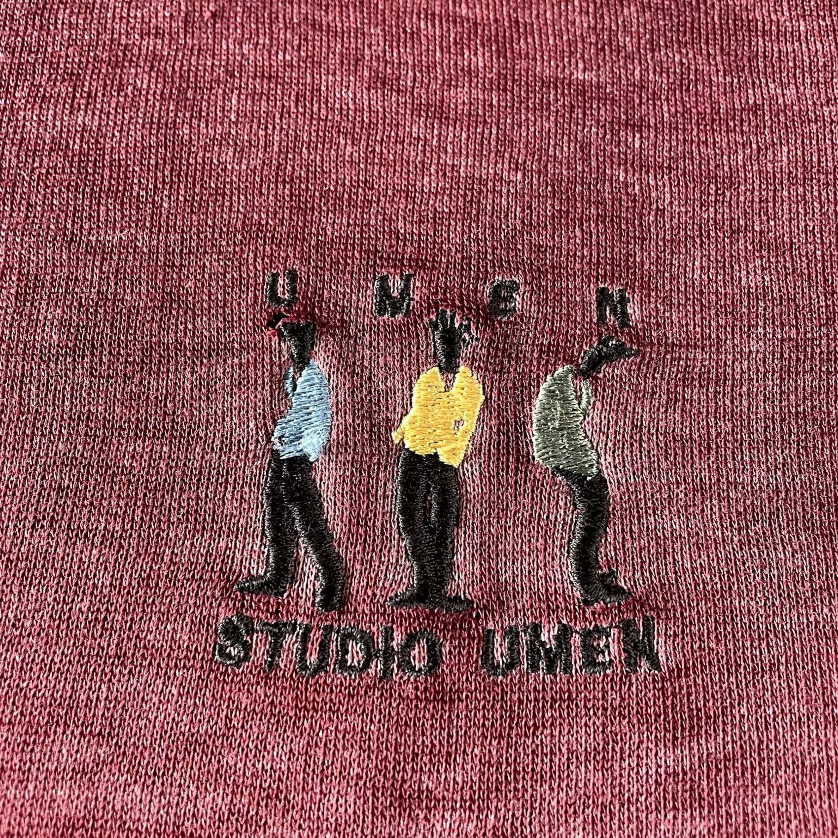 Vintage VINTAGE Umen Studio Sweatshirt Rugby Embroidered Collared 90s Men M Red Shirt Mens Size US M / EU 48-50 / 2 - 2 Thumbnail