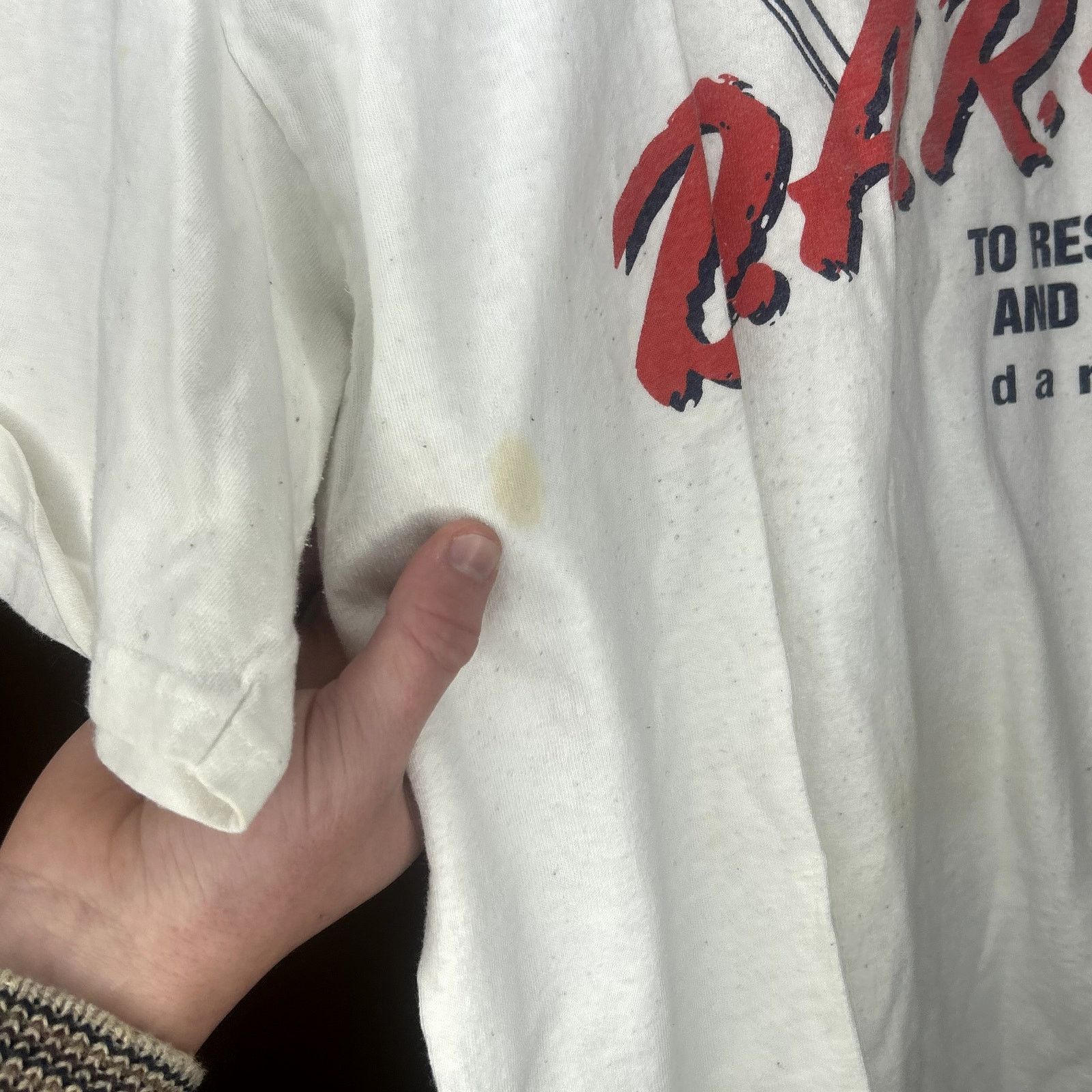 Anvil × Vintage Y2K DARE USA T-Shirt Has stains Size US XL / EU 56 / 4 - 5 Thumbnail
