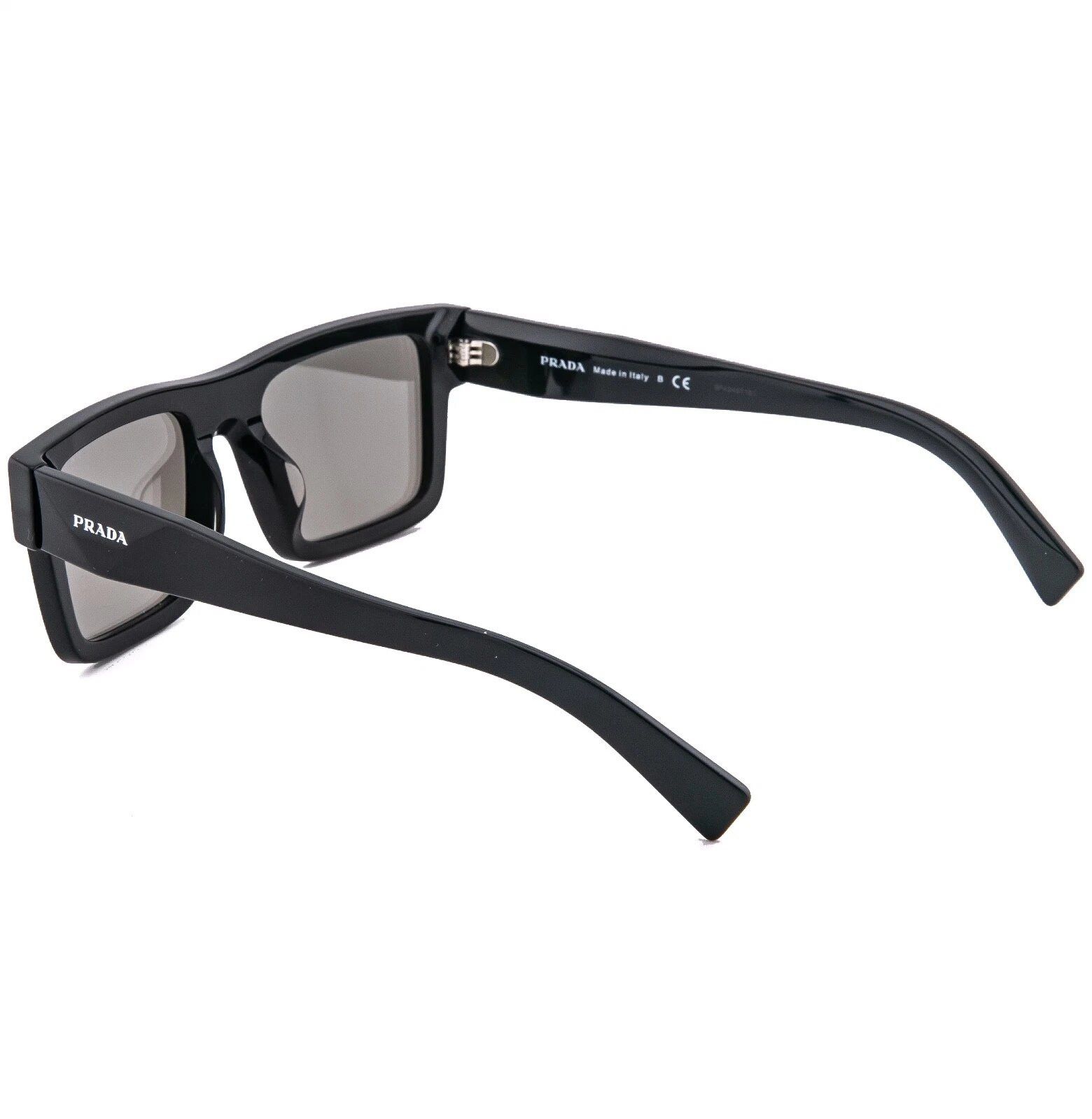Prada PRADA 19W SYMBOLE Black Silver Mirror Classic PR19WS Size ONE SIZE - 2 Thumbnail