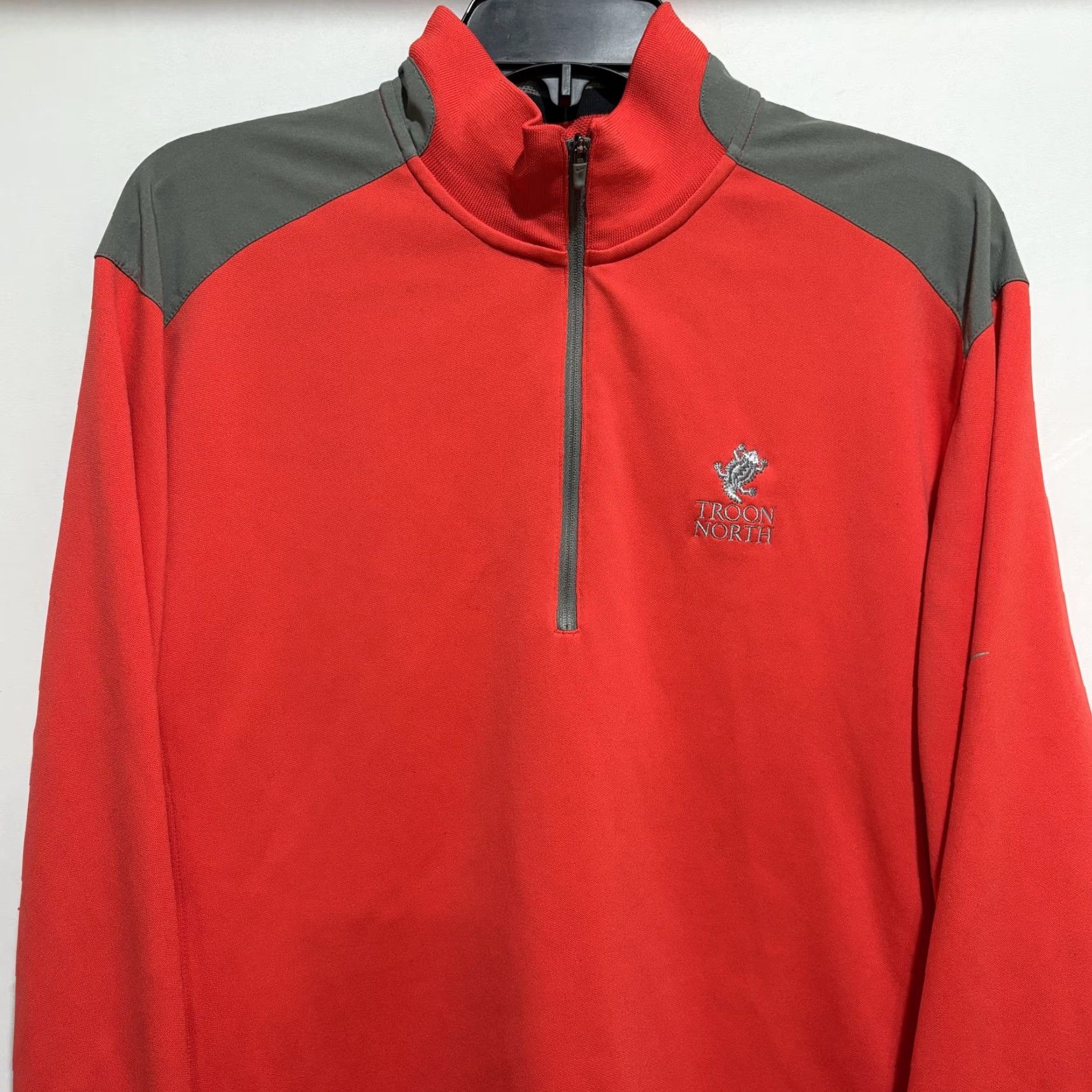 Nike Nike Golf Pullover Mens M Coral Red 1/4 Zip Dri-FIT Tour Performance Troon North Size US M / EU 48-50 / 2 - 2 Thumbnail