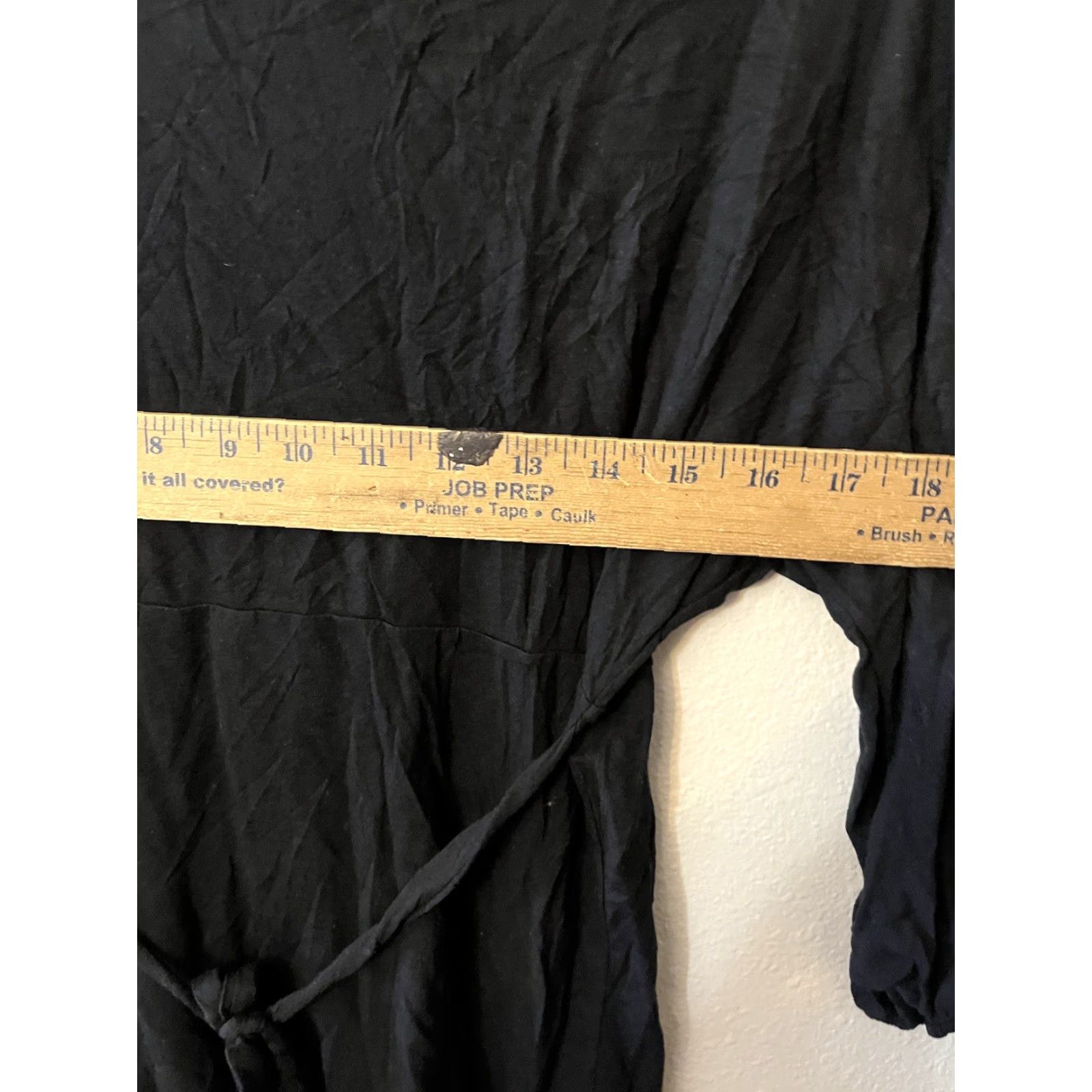 Ann Taylor Ann Taylor LOFT Top Womens S Black Solid 3/4 Sleeve Modal Blend Casual Blouse Size S / US 4 / IT 40 - 5 Thumbnail