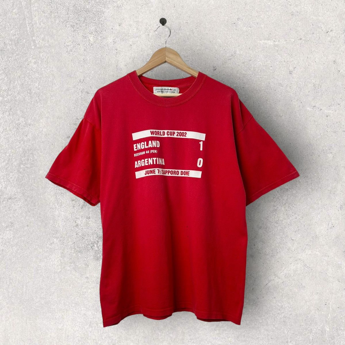 Band Tees Vintage PHILOSOPHY FOOTBALL World Cup 2002 Soccer T Shirt Size US XL / EU 56 / 4 - 1 Thumbnail