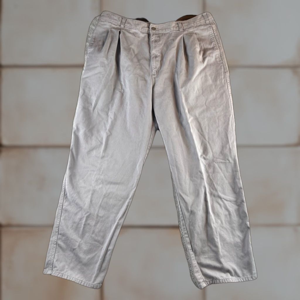Dockers VINTAGE Dockers Levis Chino Pants Mens 34x29 Blue Pleated Office Casual Size US 34 / EU 50 - 1 Thumbnail