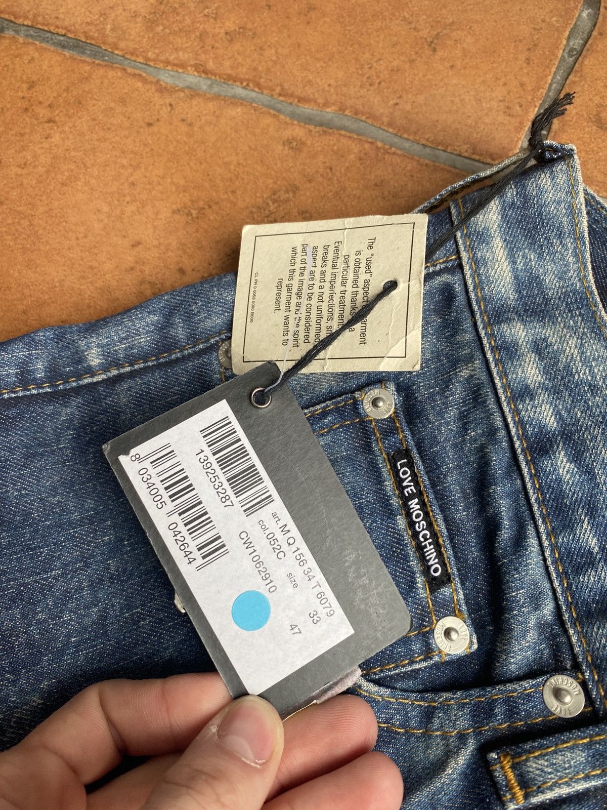 Love Moschino Love Moschino Luxury jeans women new blue Size 33" - 6 Thumbnail