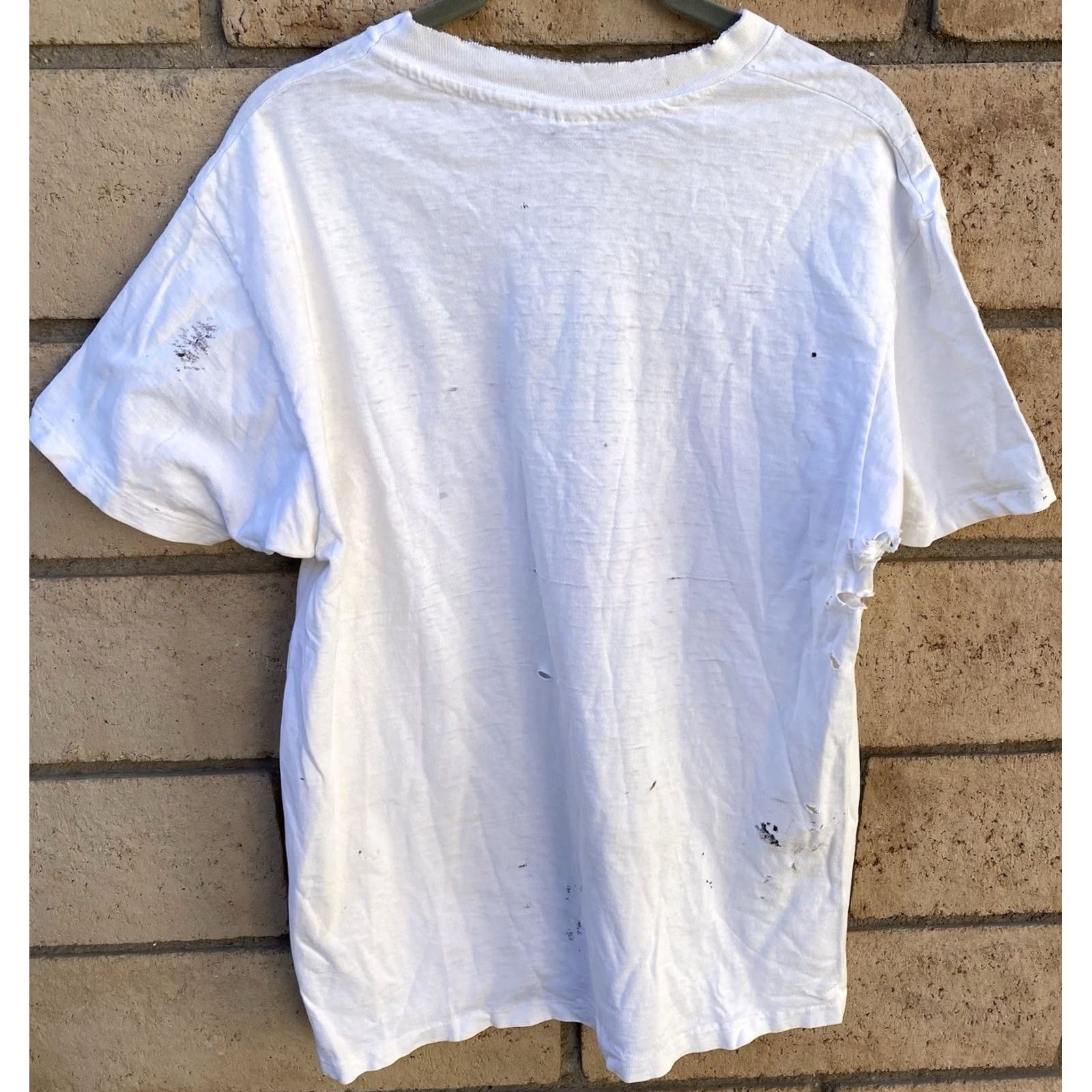 Hanes VINTAGE University of Maui T Shirt Mens L White Cotton Graphic Print 1980s Size US L / EU 52-54 / 3 - 4 Thumbnail