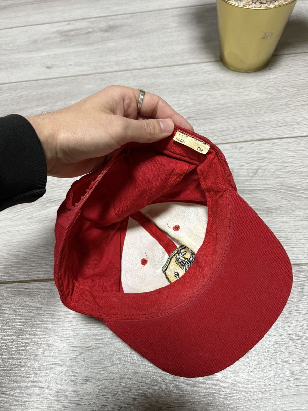 Ferrari Ferrari spell out big logo cap vintage Size ONE SIZE - 4 Thumbnail