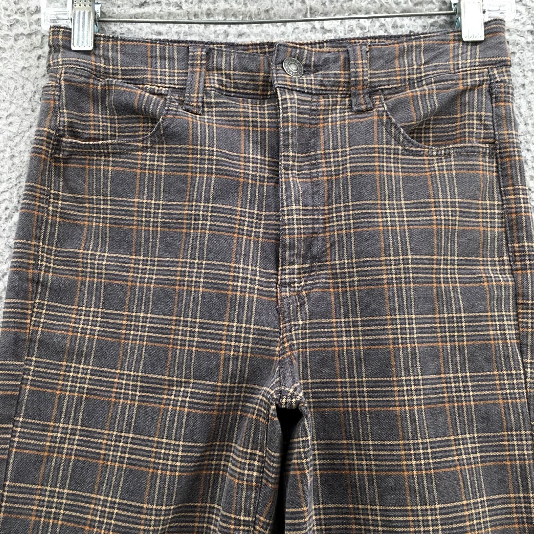 American Eagle Outfitters American Eagle Outfitters Jegging Jeans Womens 4R Brown Plaid Size 27" / US 4 / IT 40 - 2 Thumbnail