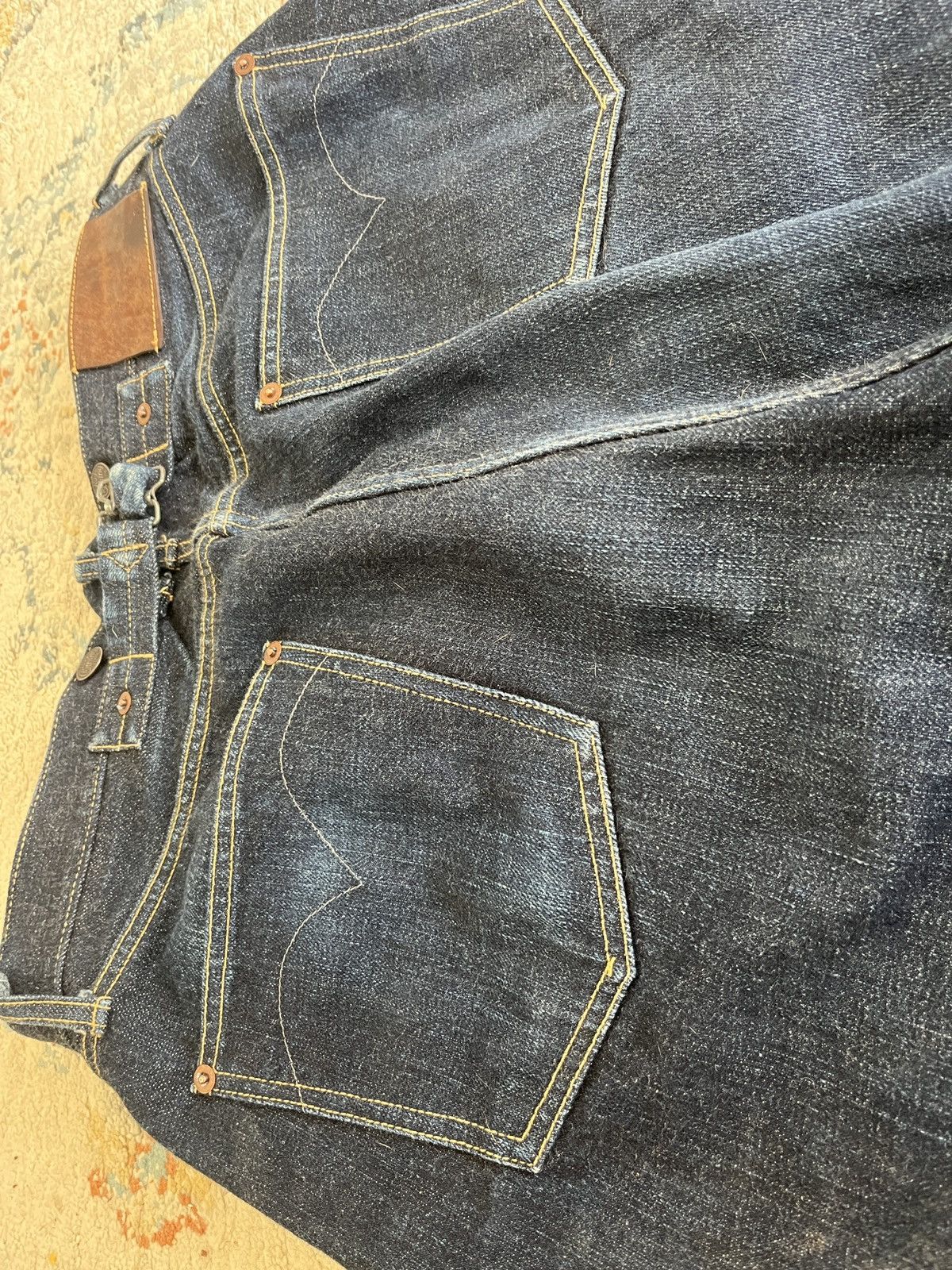 Japanese Brand Belafonte Ragtime 1936 buckle back jeans Size US 33 - 4 Thumbnail