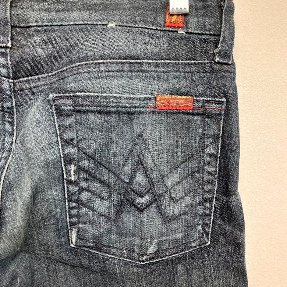 7 For All Mankind VINTAGE 7 For All Mankind Jeans Dark Wash Low Rise Bootcut A Pocket Womens Size 27 Dark Denim 31in Inseam Women Jeans Size 27" / US 4 / IT 40 - 5 Thumbnail