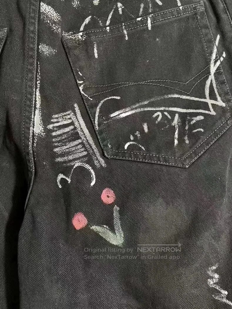 Balenciaga Balenciaga size XS Black Hand-Painted Graffiti Letter Logo Size US 27 - 5 Thumbnail