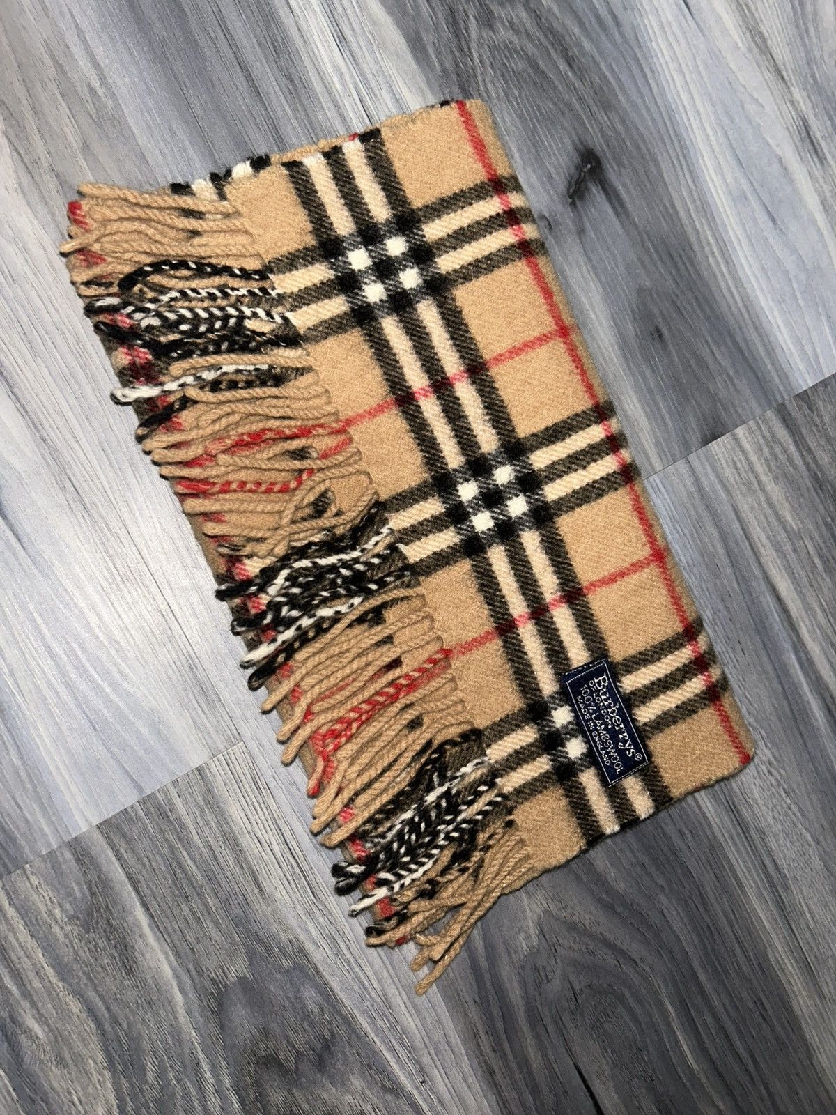 Burberry Vintage Burberry Nova Check Lambswool Scarf Size ONE SIZE - 11 Thumbnail