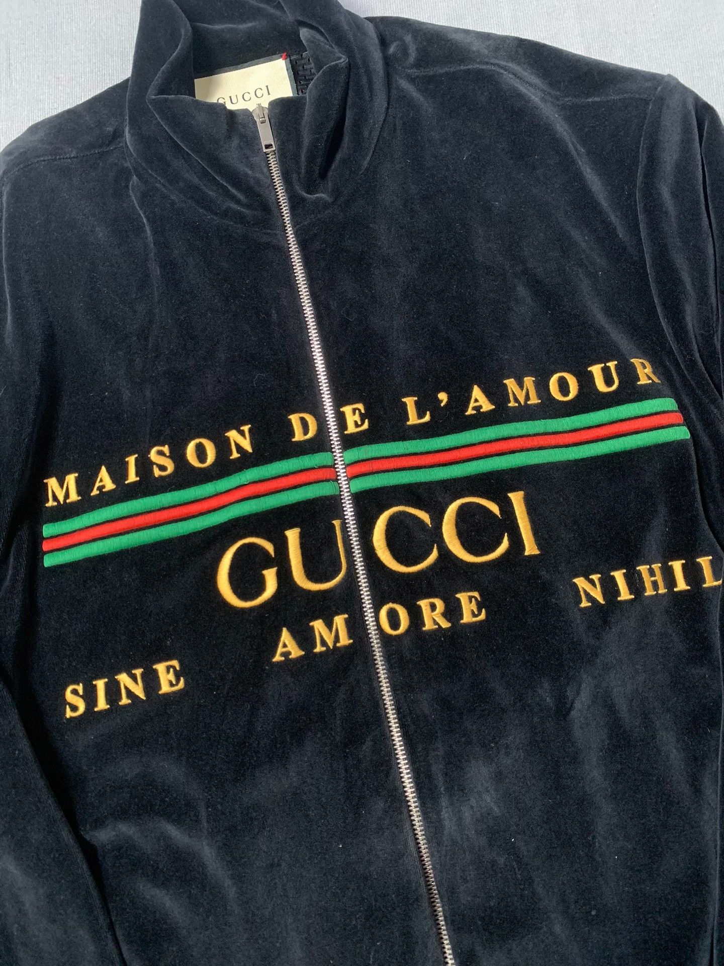 Gucci Gucci Embroidered Velvet Jacket Size US S / EU 44-46 / 1 - 1 Thumbnail
