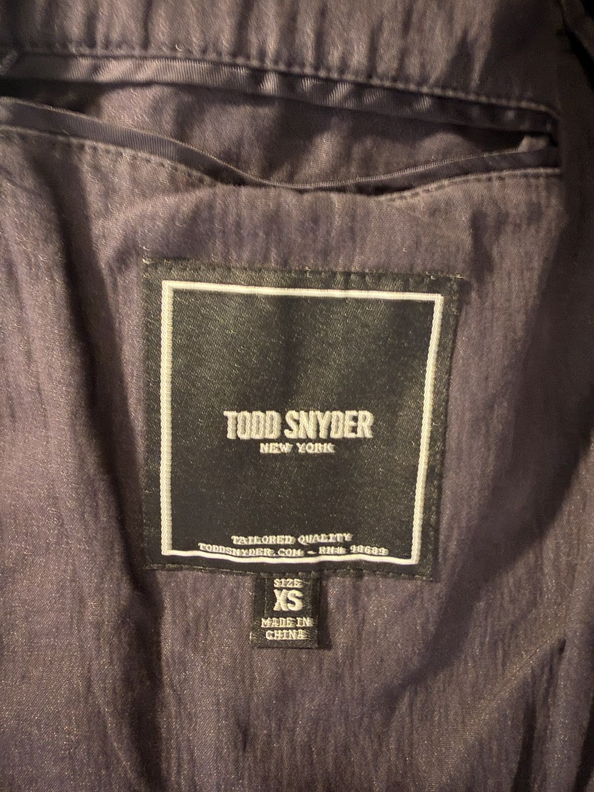 Todd Snyder Todd Snyder Navy Metal Fiber Blazer Size 36S - 5 Thumbnail