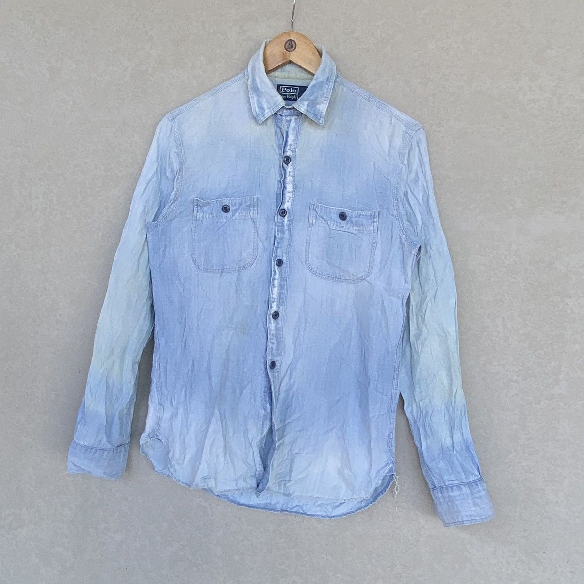 Other Vintage Polo BY Ralph Lauren With Long Sleeve Shirt Blue Size US XS / EU 42 / 0 - 2 Thumbnail