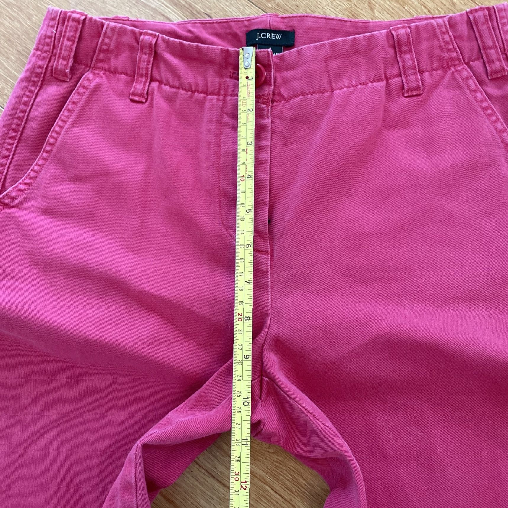 J.Crew VINTAGE J.CREW Chino Pants Wide-Leg Boot Cut Pink Sz 2 Original Fit Classic Womens Size 26" / US 2 / IT 38 - 5 Thumbnail