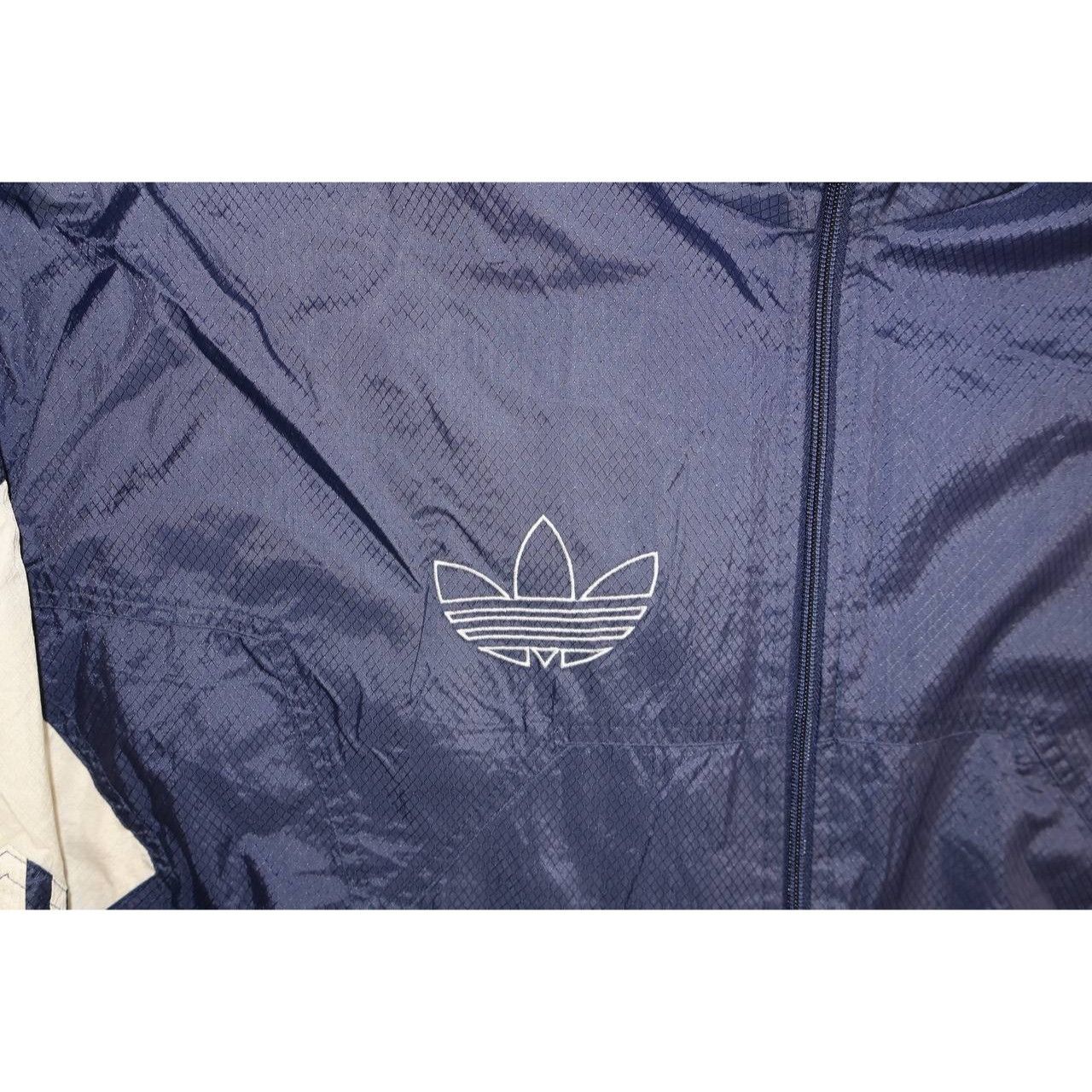 Adidas Vintage 80s ADIDAS D8 F192 Windbreaker Blue Jacket Men's Size US L / EU 52-54 / 3 - 6 Thumbnail