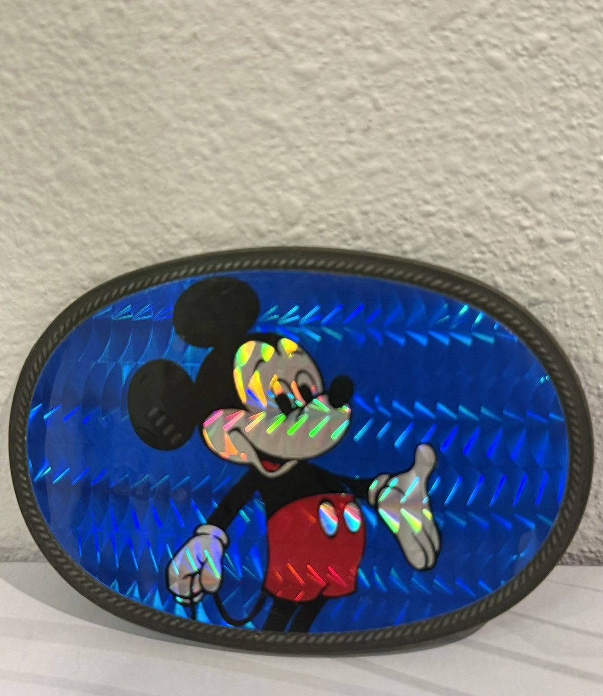 Disney Vintage Disney Mickey Prismatic Belt Buckle Size ONE SIZE - 1 Thumbnail
