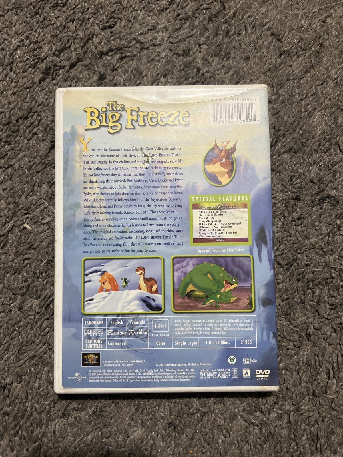 Universal Studios The Land Before Time The Big Freeze (DVD) Size ONE SIZE - 2 Thumbnail