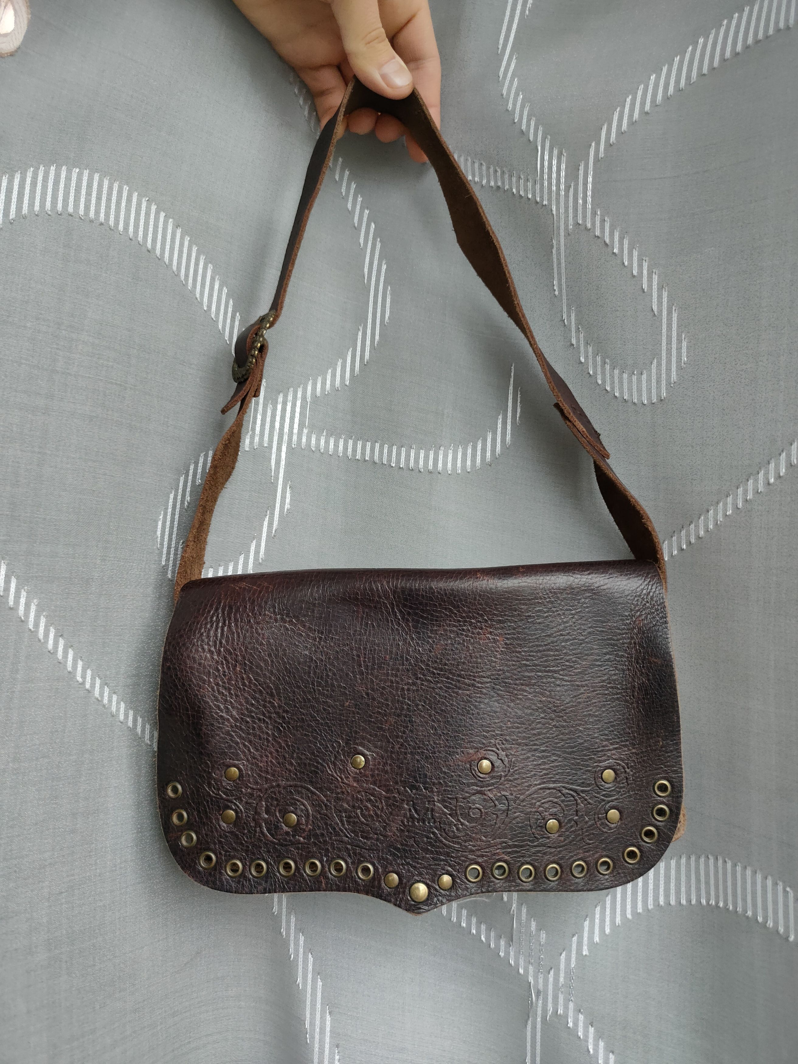 Mango Vintage leather Mango bag MNG handle bag women's bag Size ONE SIZE - 7 Thumbnail