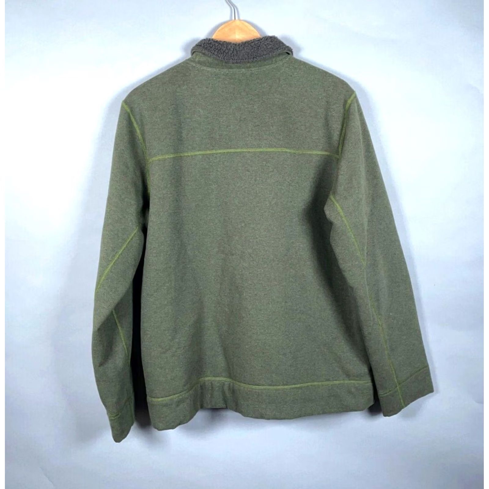 The North Face The North Face Jacket Men's Large Olive Green Bomber Jacket Lined Sherpa Zip Up Regular Fit Baggy? Size US L / EU 52-54 / 3 - 2 Thumbnail