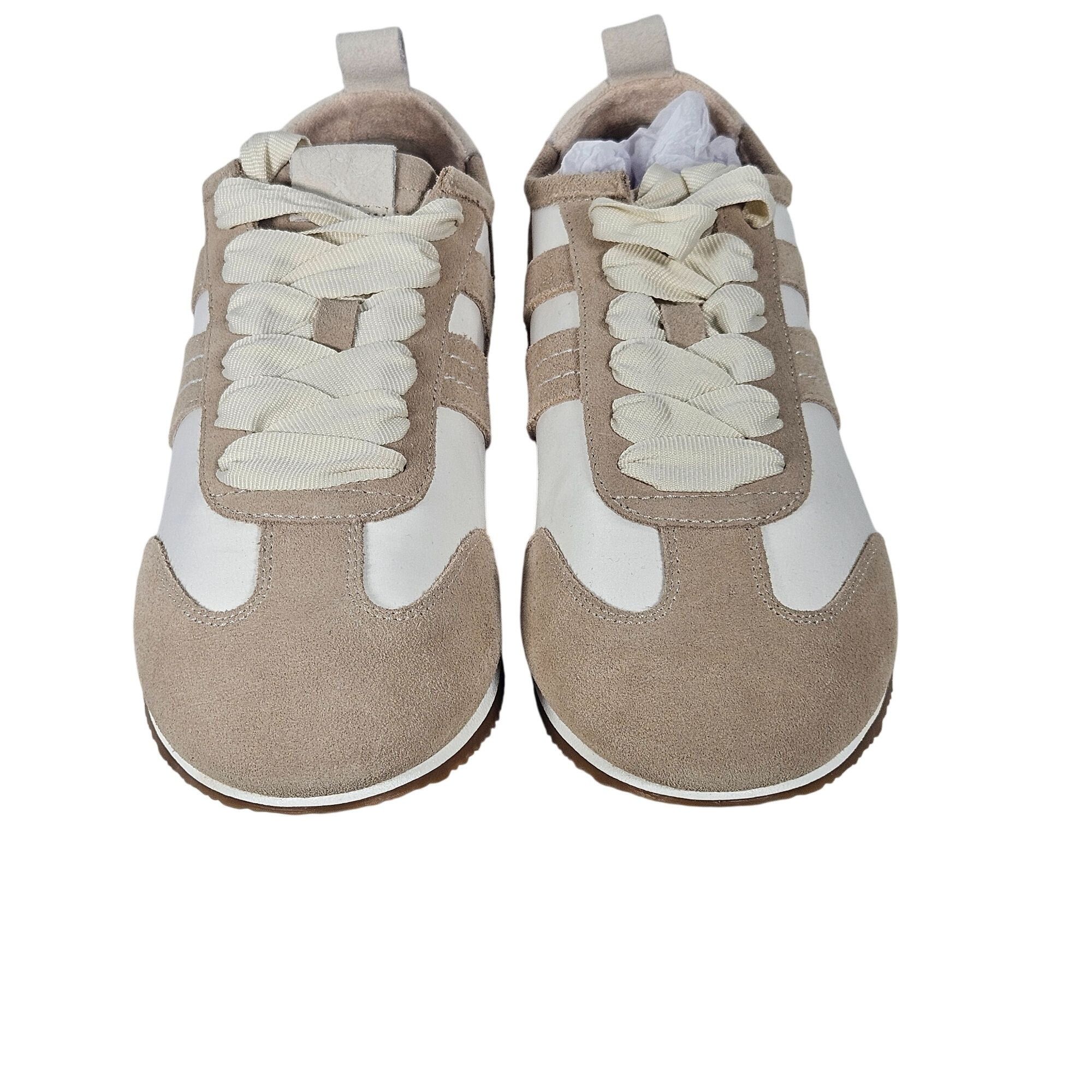 Free People Free People Aces Suede Beige & White Athletic Sneakers tenni Size US 7 / IT 37 - 5 Thumbnail