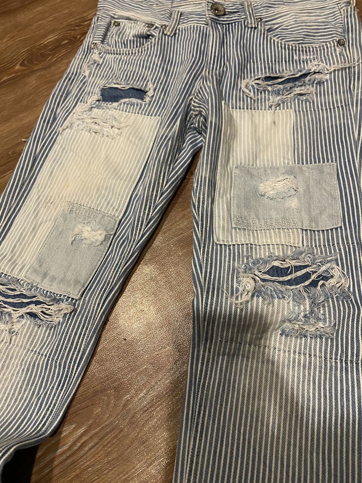 Japanese Brand Japan brand Rodeo crowns patchwork distressed Size US 29 - 3 Thumbnail