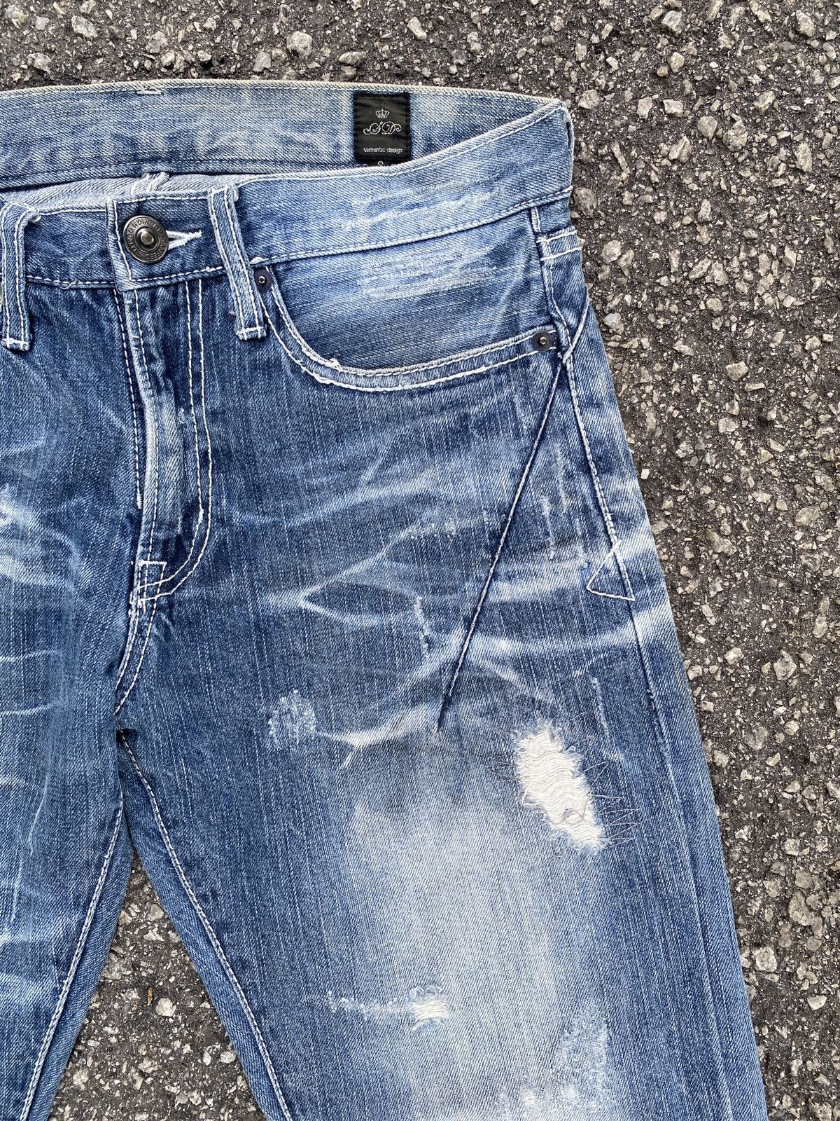 Japanese Brand Japanese Brand Semantics Design Distressed Denim Size US 29 - 9 Thumbnail