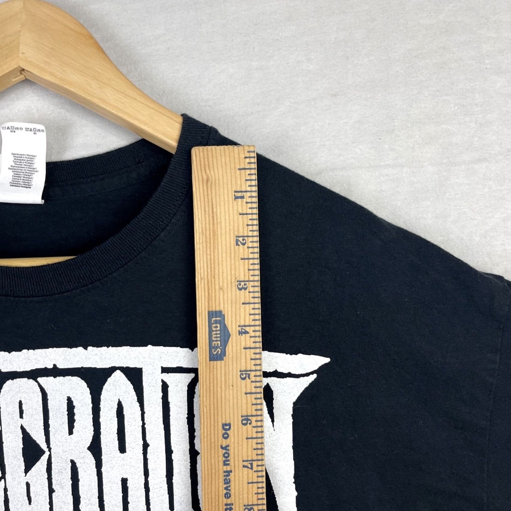 Hanes Desecration Shirt Mens XL Black Gore & Perversion Death Metal British Band Tee Size US XL / EU 56 / 4 - 5 Thumbnail