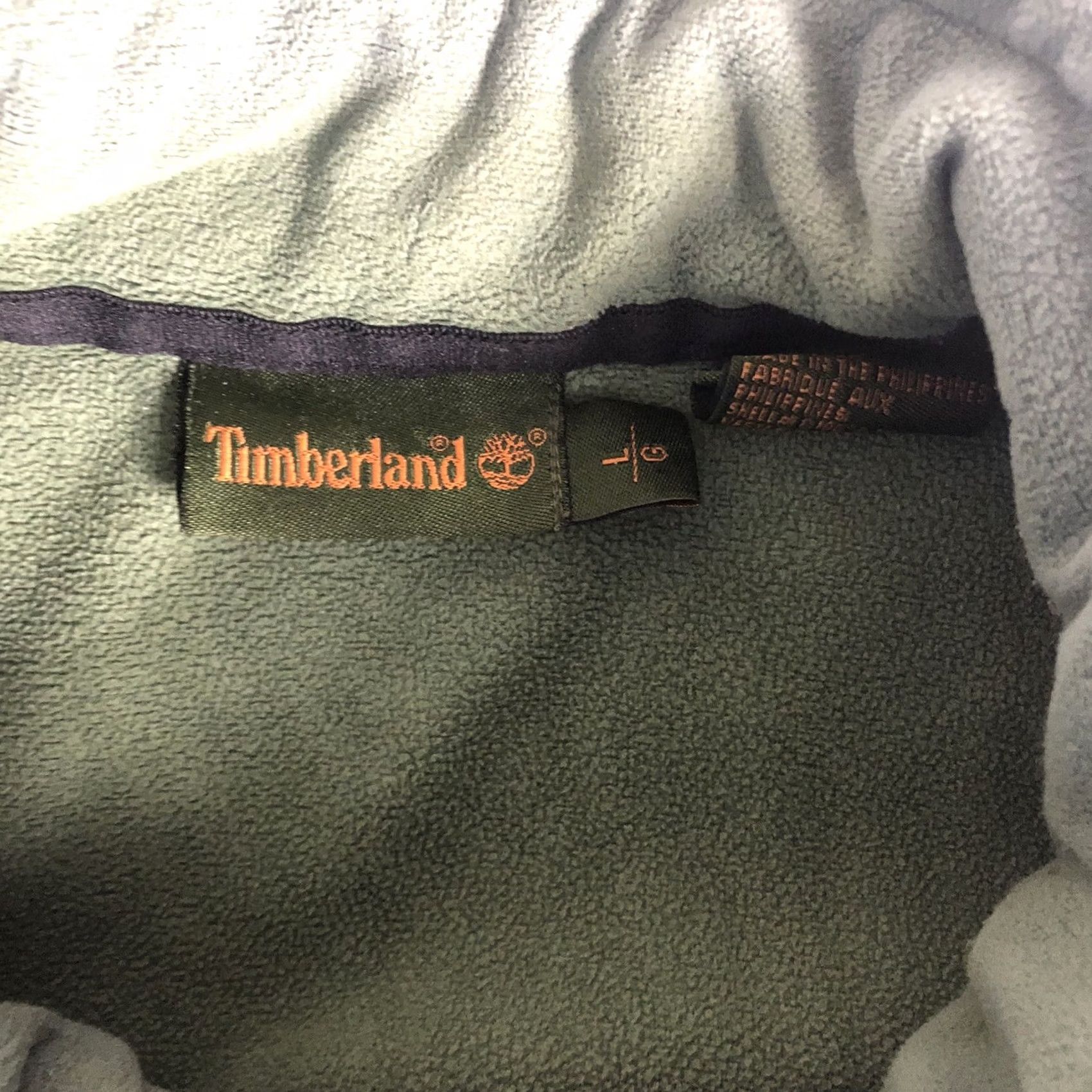 Timberland Timberland Fleece Jacket Mens Large Olive Green Long Sleeve Full Zip - Size US L / EU 52-54 / 3 - 3 Thumbnail