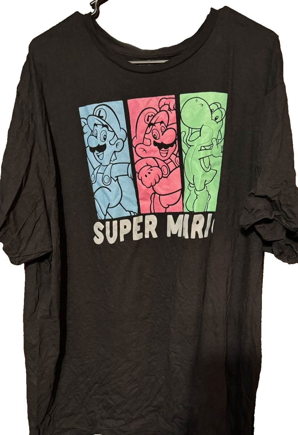 Nintendo Super Mario Brothers Characters T Shirt Men's Size 3XL Black Size US XXL / EU 58 / 5 - 1 Thumbnail