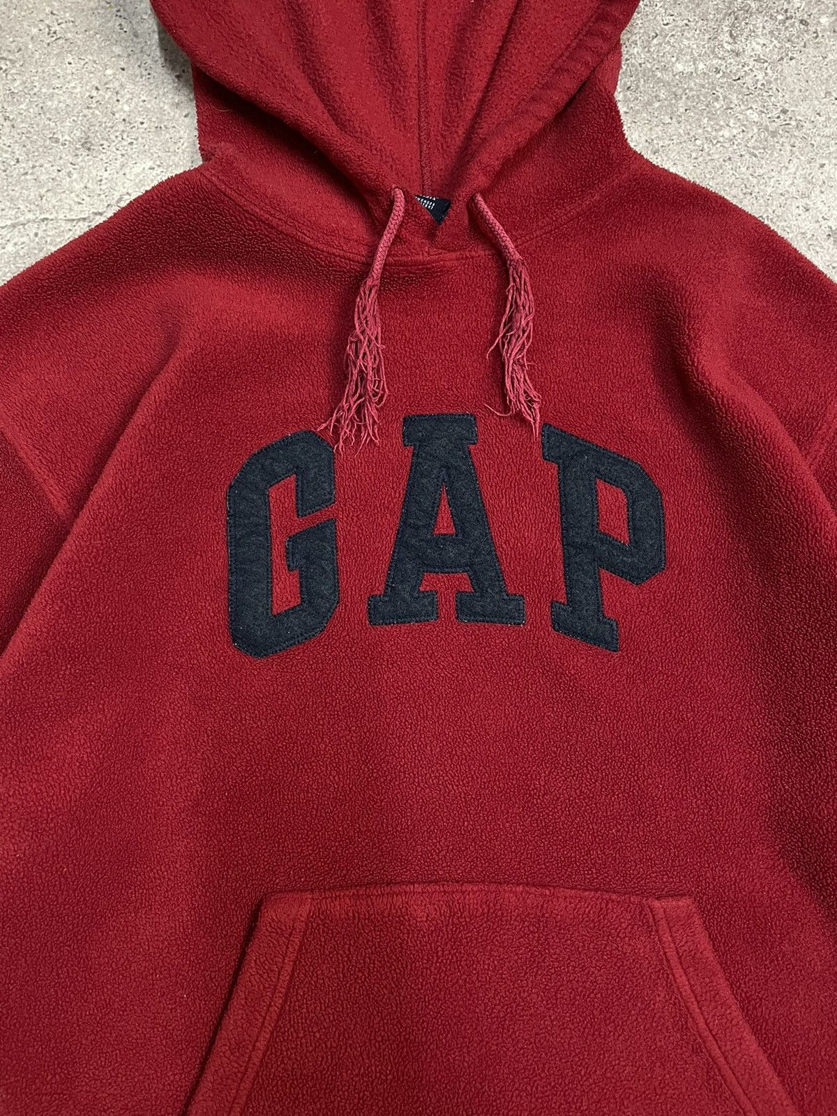Gap Vintage Gap fleece hoodie embroidered centr logo faded efect Size US M / EU 48-50 / 2 - 8 Thumbnail