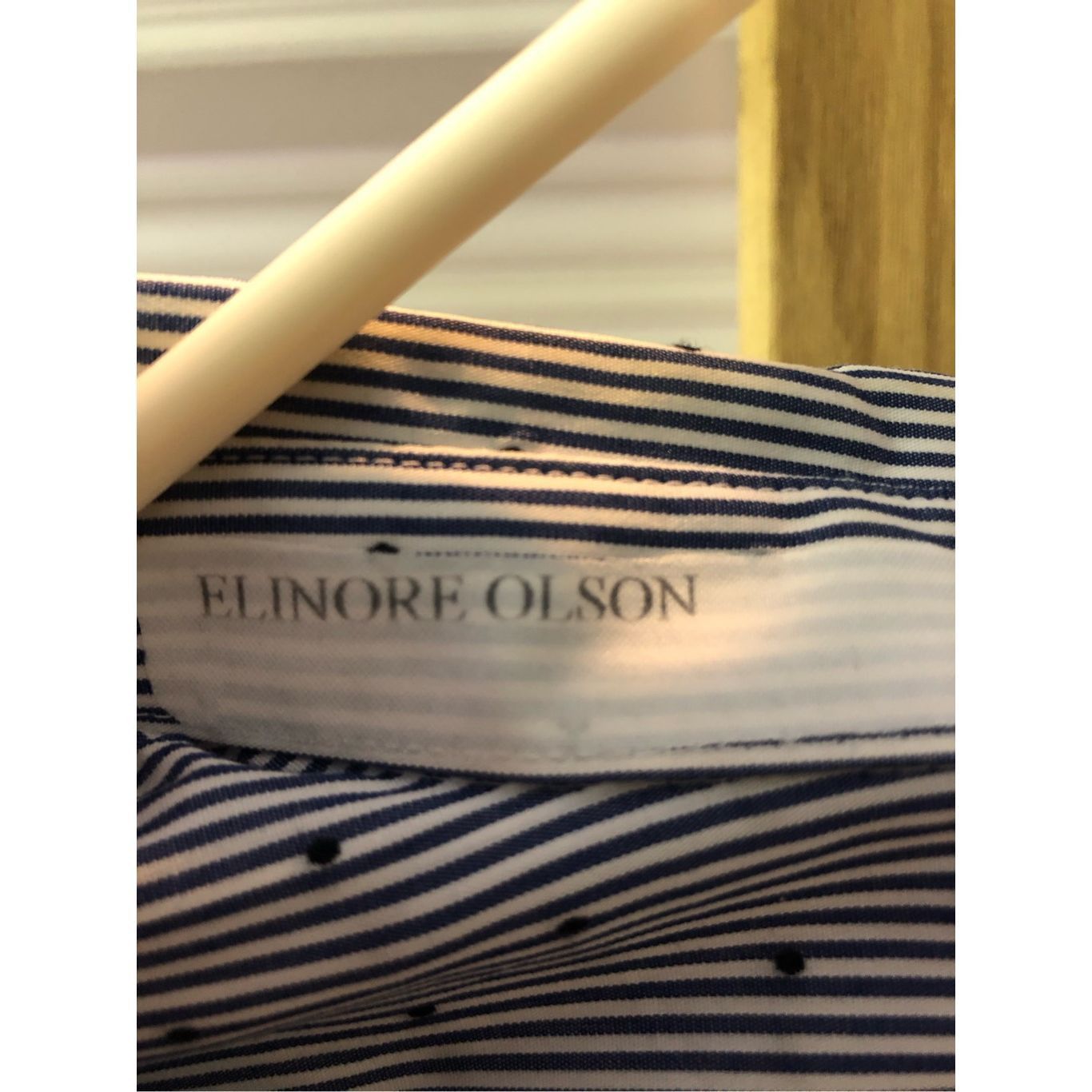Lands' End Lands End Women’s Blue Striped Collared Button Up Long Sleev Size XL / US 12-14 / IT 48-50 - 7 Thumbnail
