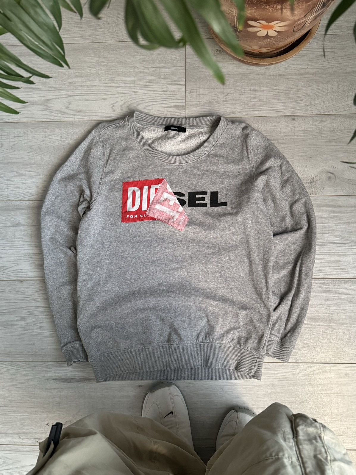 Diesel × Vintage Vintage Diesel hype sweatshirt Logo Size US S / EU 44-46 / 1 - 1 Thumbnail