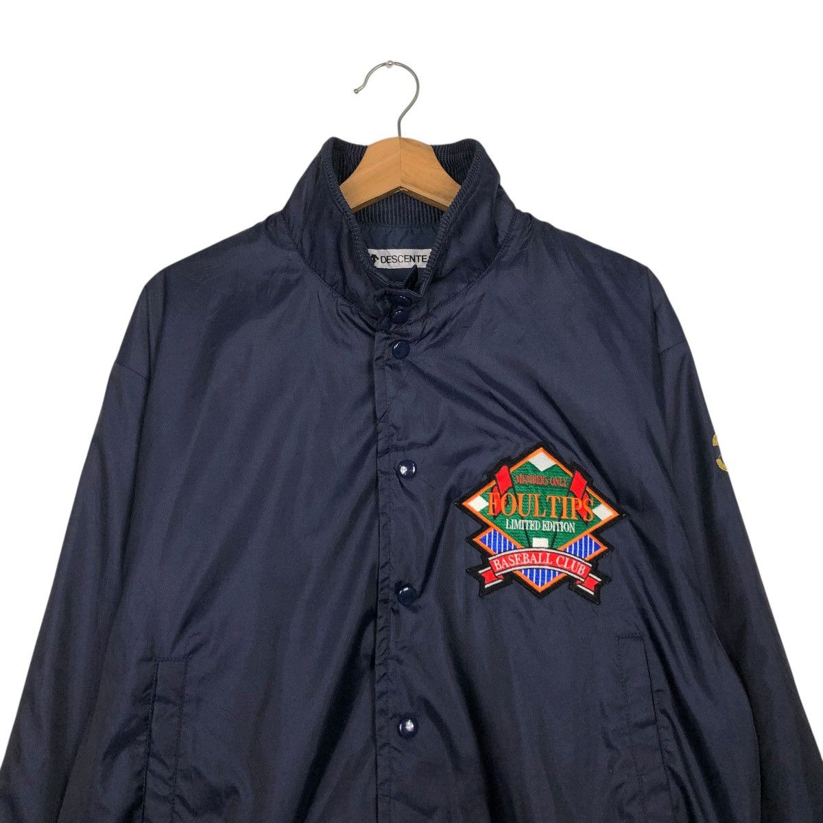 Japanese Brand 🔥VINTAGE BOMBER JACKET DESCENTE FOUL TIPS BASEBALL CLUB Size US L / EU 52-54 / 3 - 5 Thumbnail