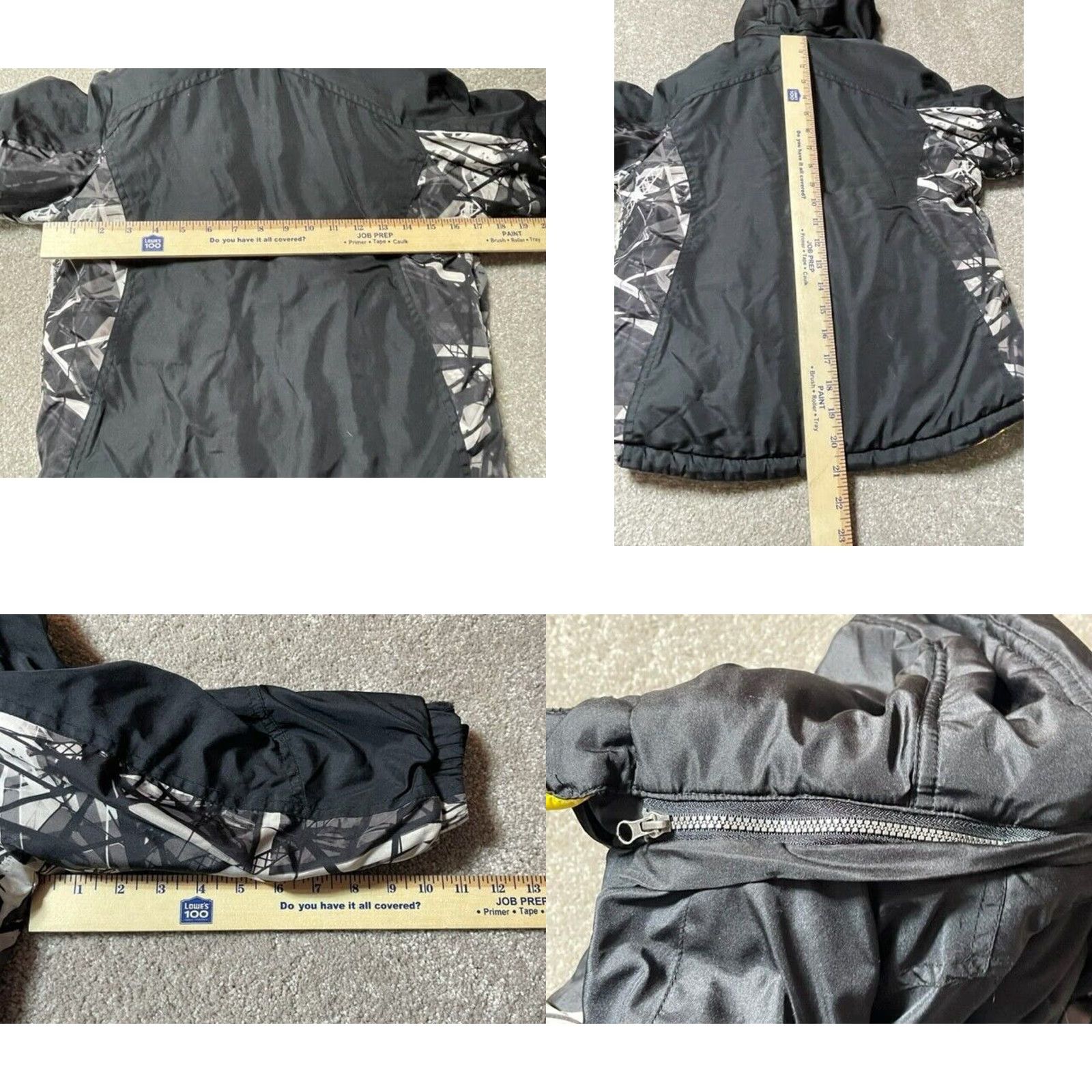 ZeroXposur ZeroXposur Winter Jacket Boys L 7 Full Zip Fleece Lined Hooded Black Yellow Mens Regular Size L Jacket Size US L / EU 52-54 / 3 - 8 Thumbnail