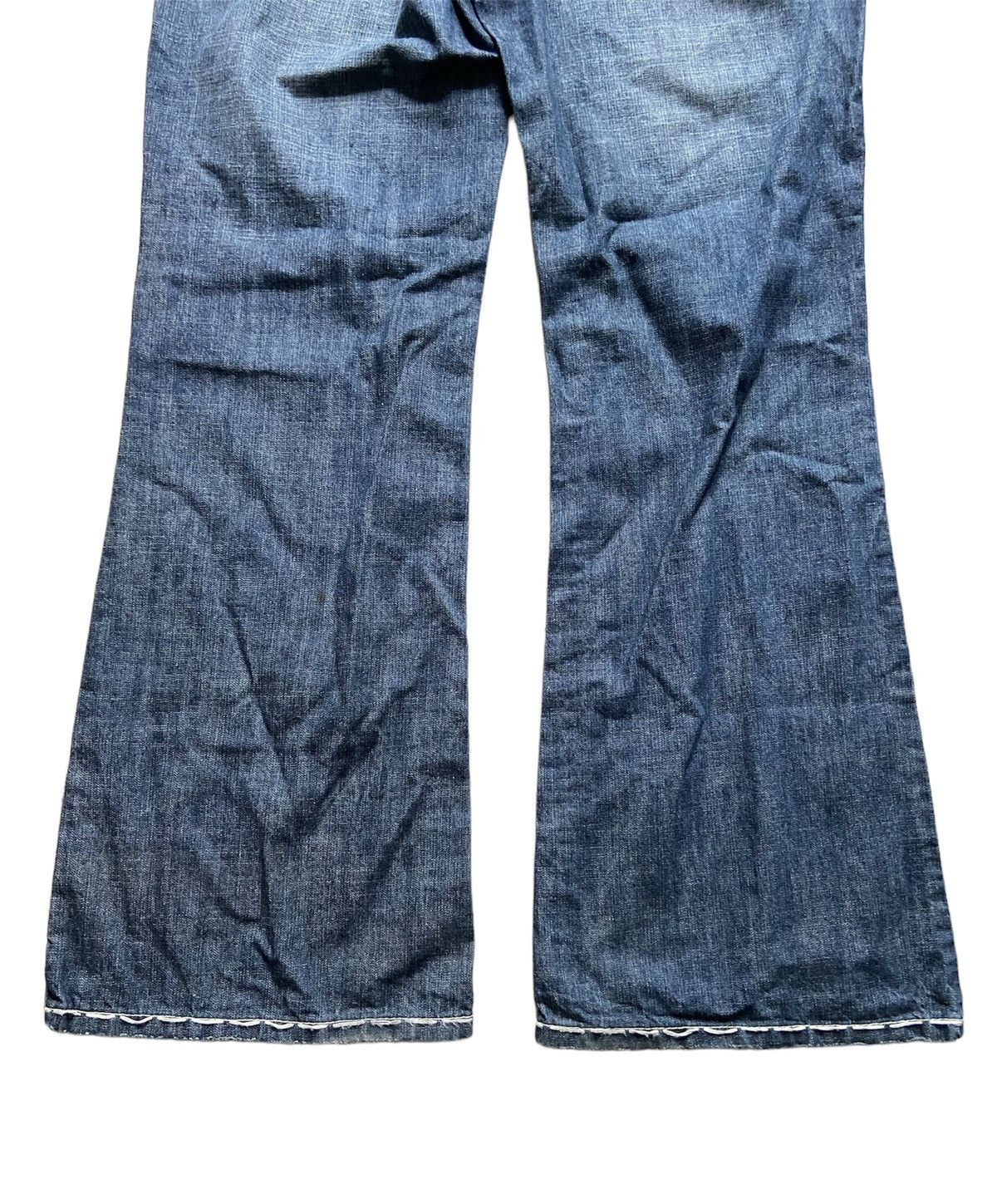 If Six Was Nine Vintage Laguna Beach Gemstone Flare Denim Pants Size US 38 / EU 54 - 7 Thumbnail