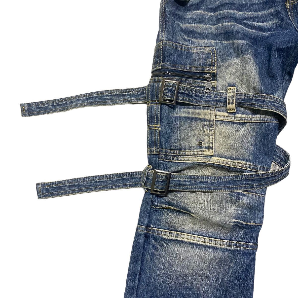 Japanese Brand Japanese Brand TOPISM Denim Bondage Raver Pants Size US 32 / EU 48 - 4 Thumbnail