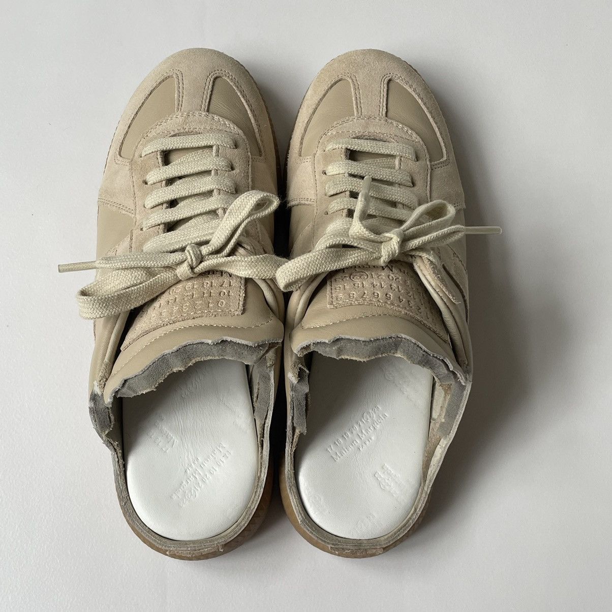 Maison Margiela S/S 21 Beige Mule GAT Sneakers Size US 7 / IT 37 - 6 Thumbnail