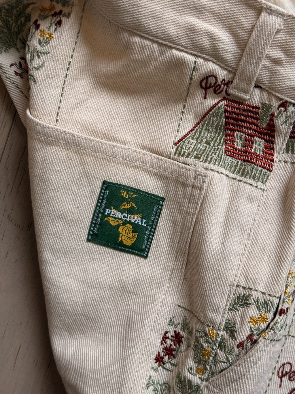 Percival Percival Checkerboard 5 Pocket Trouser Embroidered Size US 30 / EU 46 - 4 Thumbnail