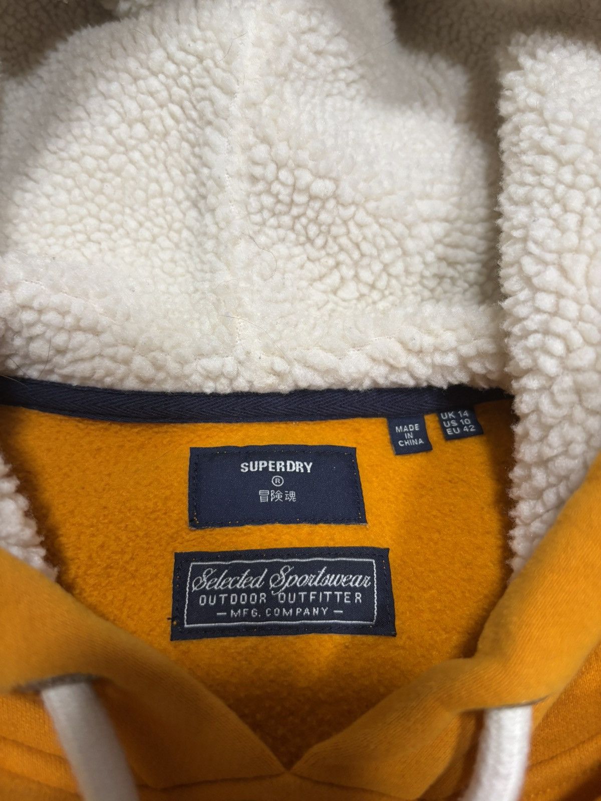 Superdry Yellow Superdry thick cotton hoodie - Size: Medium Size US M / EU 48-50 / 2 - 3 Thumbnail