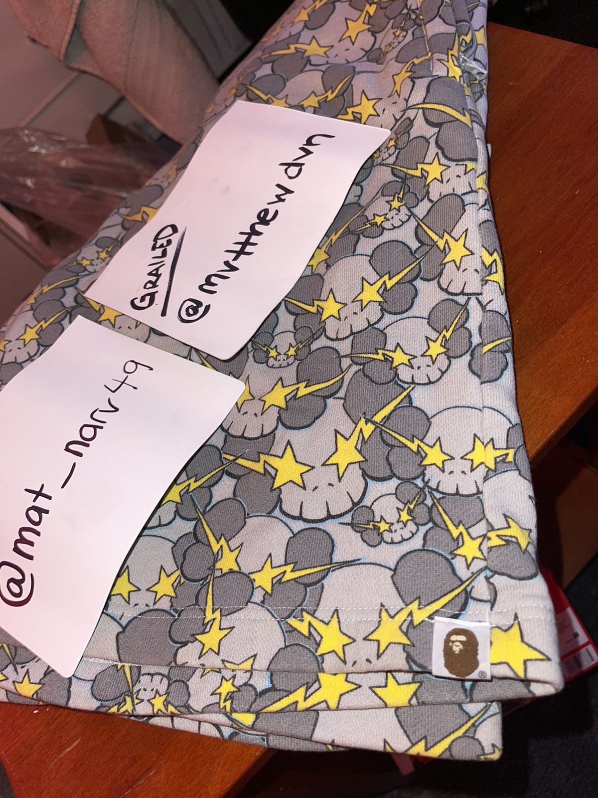 Bape × Kaws 2005 BAPE x KAWS SKULLSTA SWEAT SHORTS Size US 33 - 5 Thumbnail