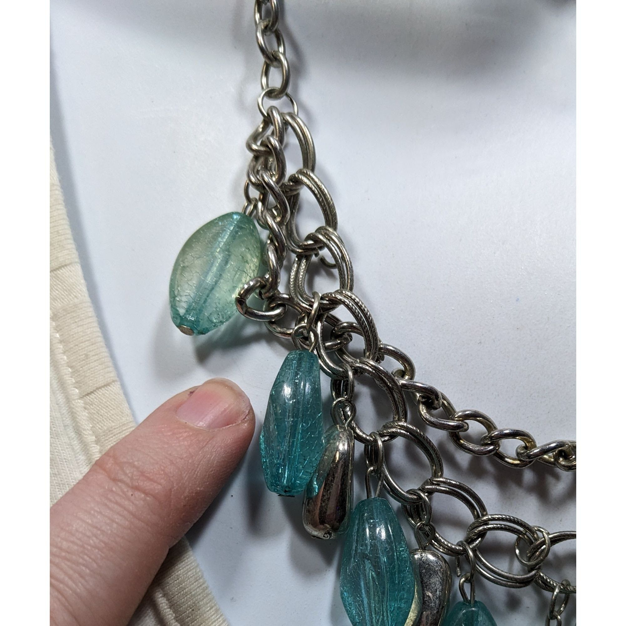 Other Bohemian Layered Charm Necklace With Silver Tone Nugget Acce Size ONE SIZE - 3 Thumbnail