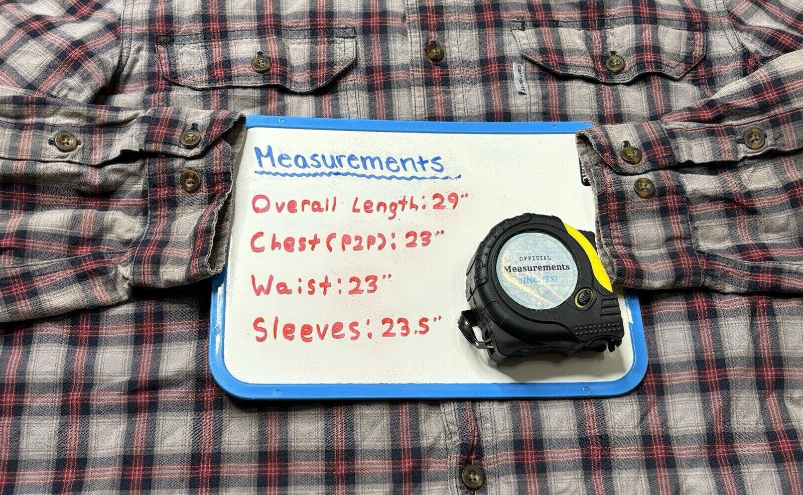 Carhartt Carhartt Flannel Shirt Men's Large Relaxed Fit Plaid Cotton Size US L / EU 52-54 / 3 - 8 Thumbnail
