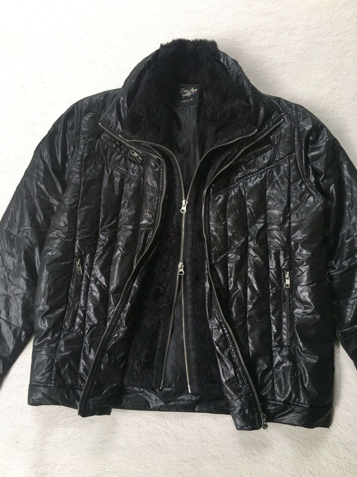 14th Addiction 2000s Ben Aipa Double Zipper Fur Vkei Jacket Size US L / EU 52-54 / 3 - 6 Thumbnail